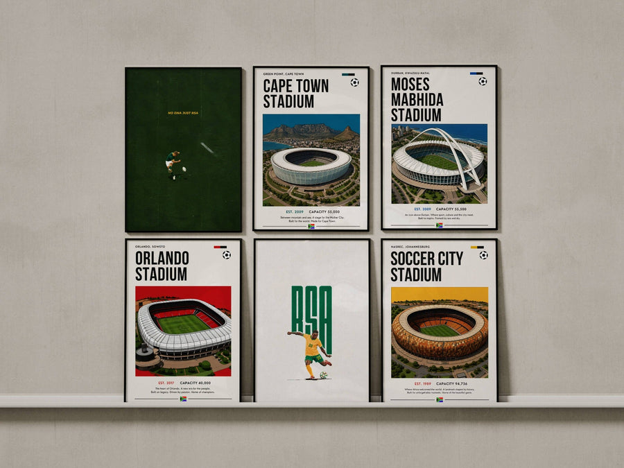 DECO South African sports and stadium poster collection