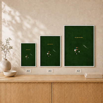 Bokke Kick — Framed — Size comparison #White
