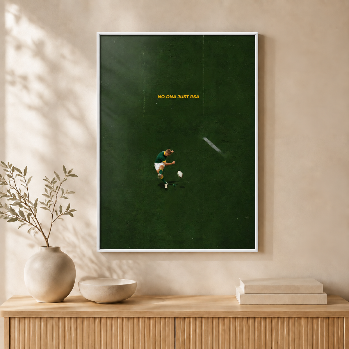 Bokke Kick — Framed — Wall hung #White