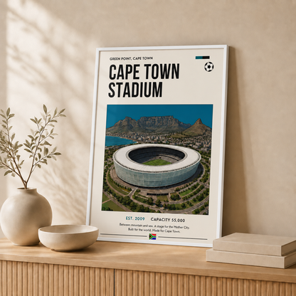 Cape Town Stadium — Framed — Leaning #White