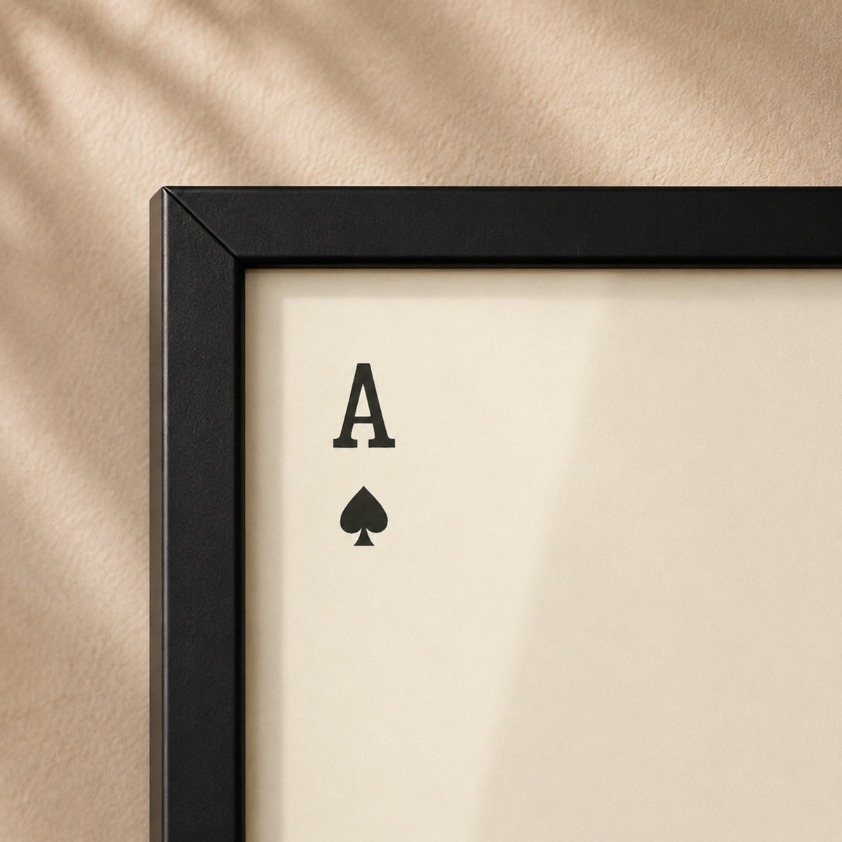 Ace of Spades — Framed — Close up #Black