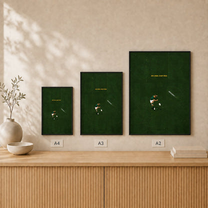Bokke Kick — Framed — Size comparison #Black
