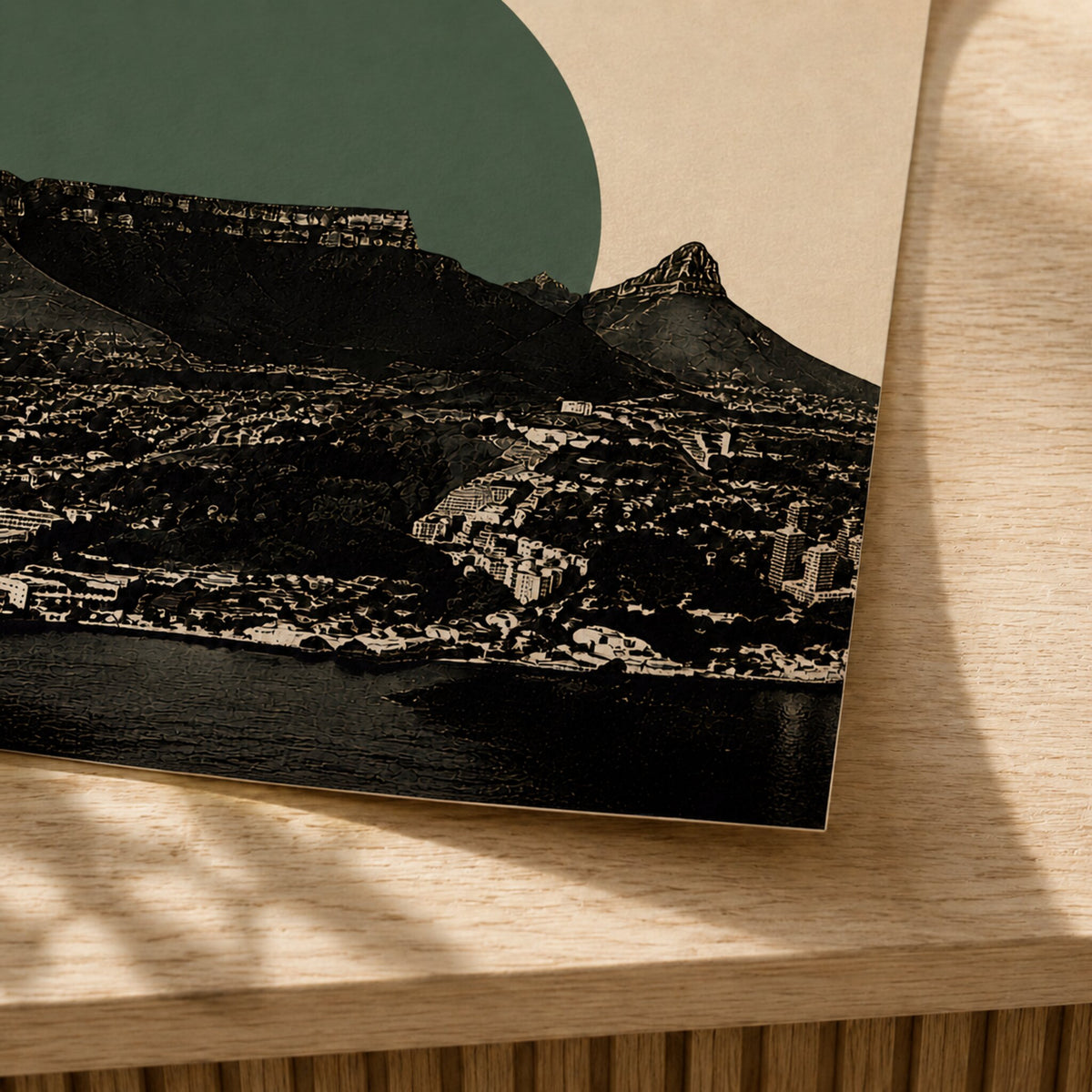 Cape Town Skyline — Unframed — Close up #Unframed