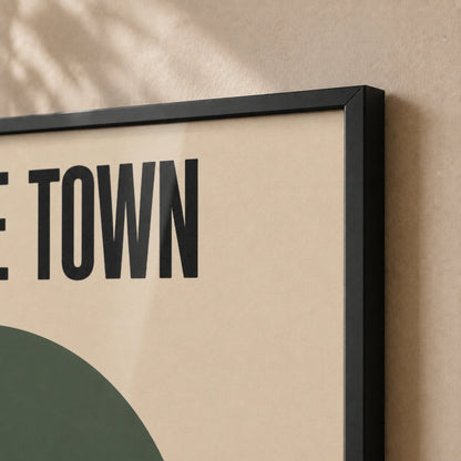 Cape Town Skyline — Framed — Close up #Black