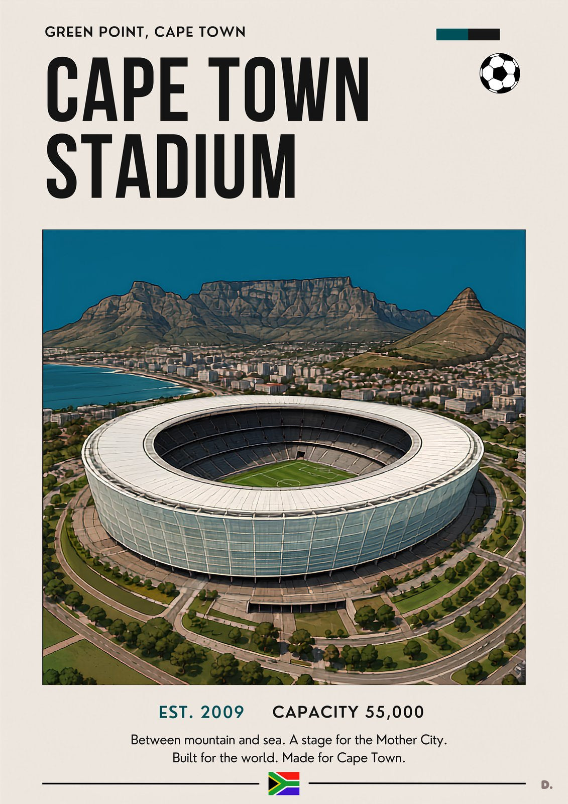 Cape Town Stadium — full poster artwork