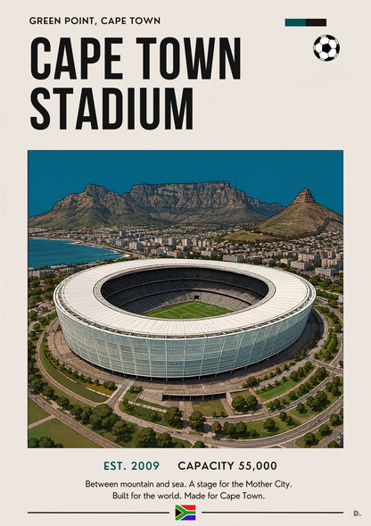Cape Town Stadium — full poster artwork