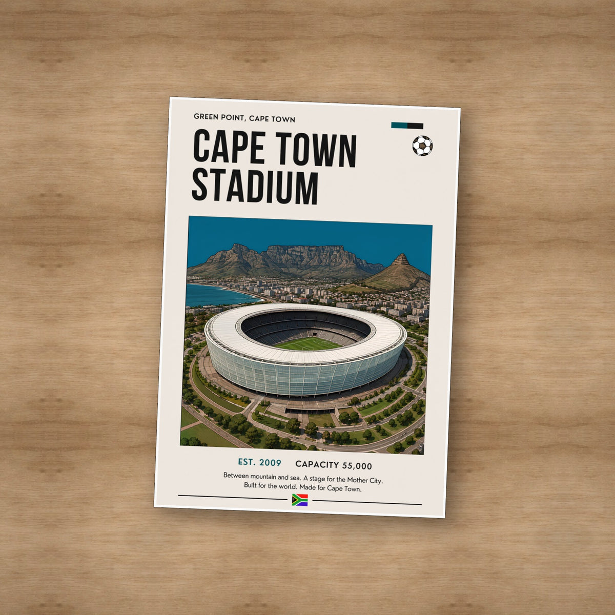 Cape Town Stadium — Unframed — On table #Unframed