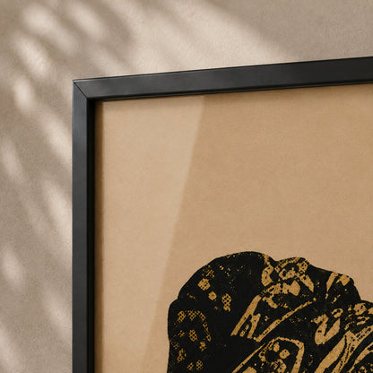 Doek Portrait — Framed — Close up #Black