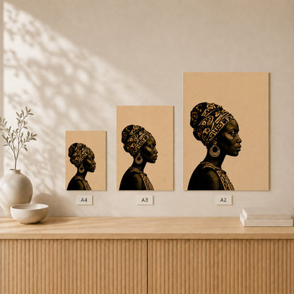 Doek Portrait — Unframed — Size comparison #Unframed