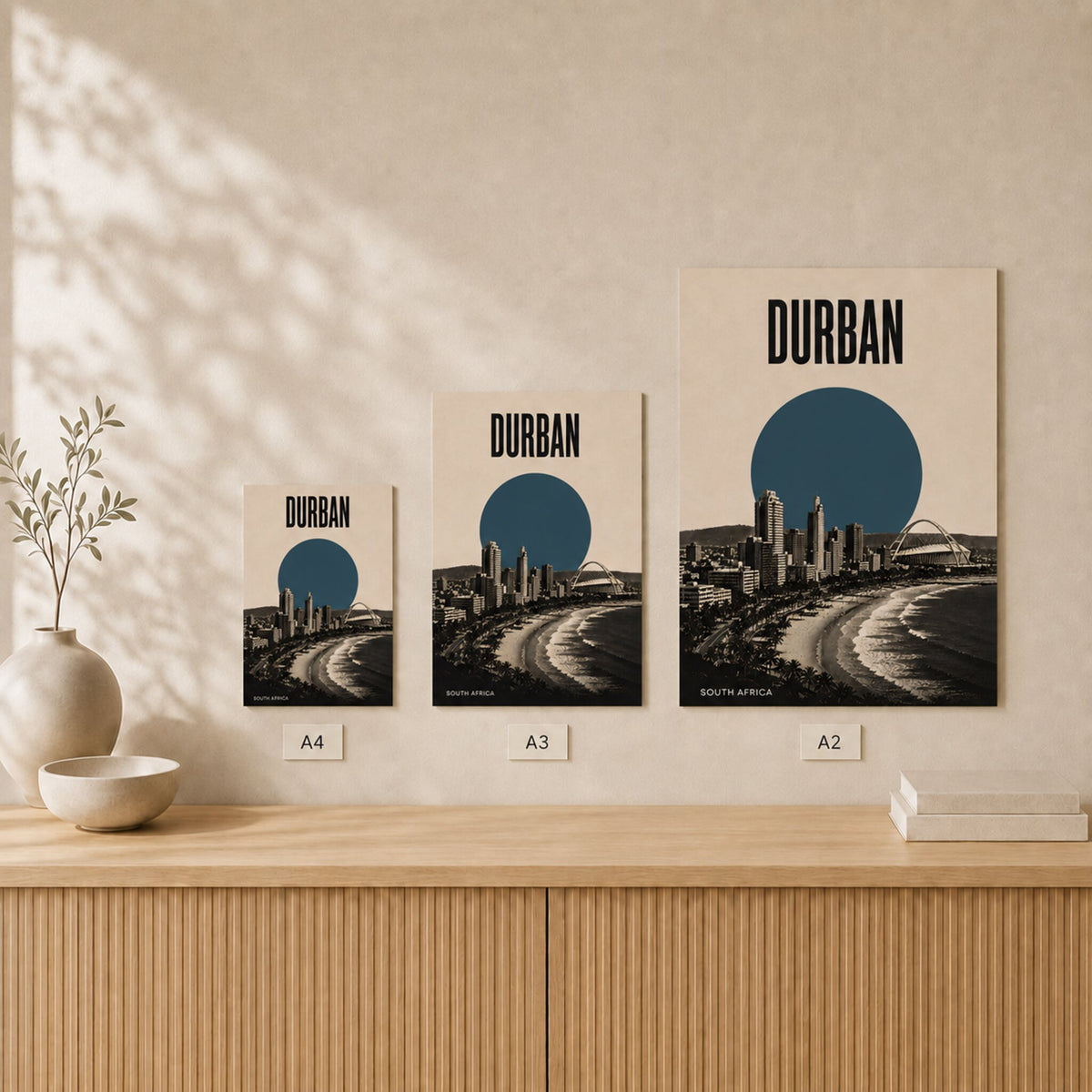 Durban Skyline — Framed — Close up #Black