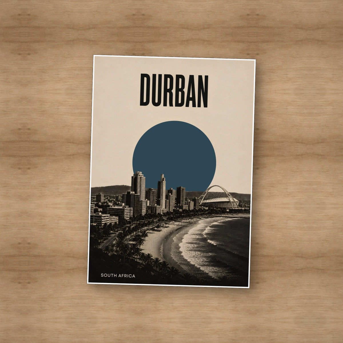 Durban Skyline — Unframed — On table #Unframed