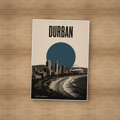 Durban Skyline — Unframed — On table #Unframed