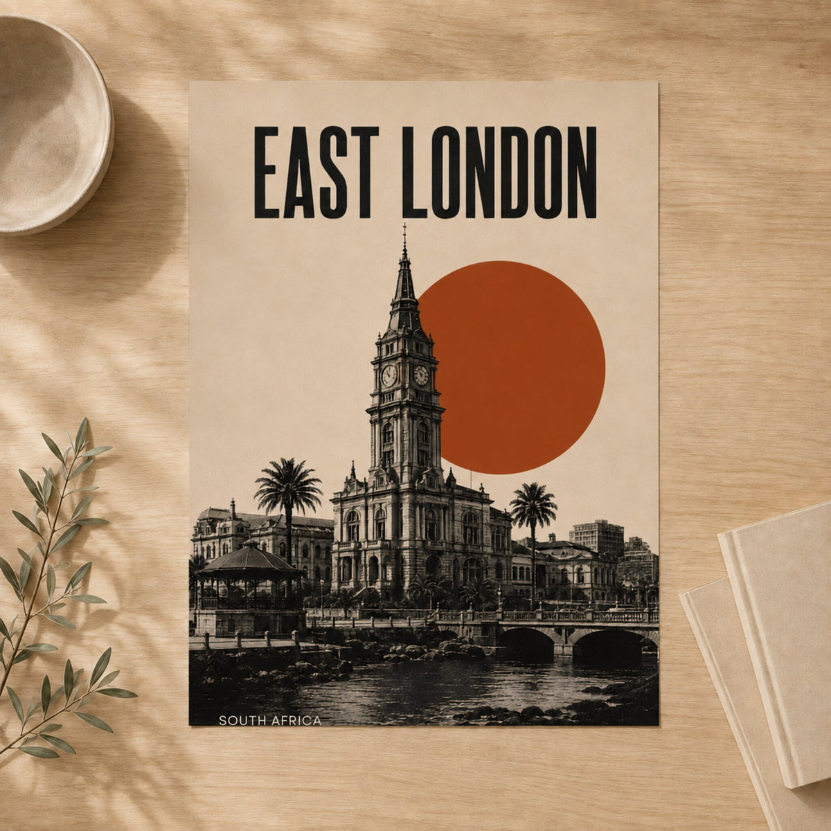East London Skyline — Unframed — Flat lay #Unframed