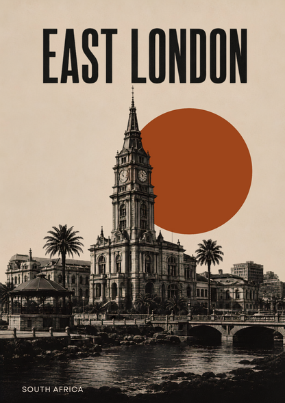 East London Skyline — full poster artwork