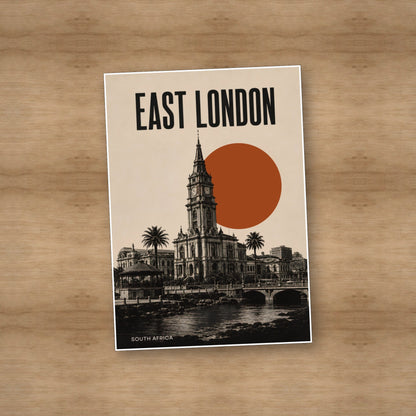 East London Skyline — Unframed — On table #Unframed