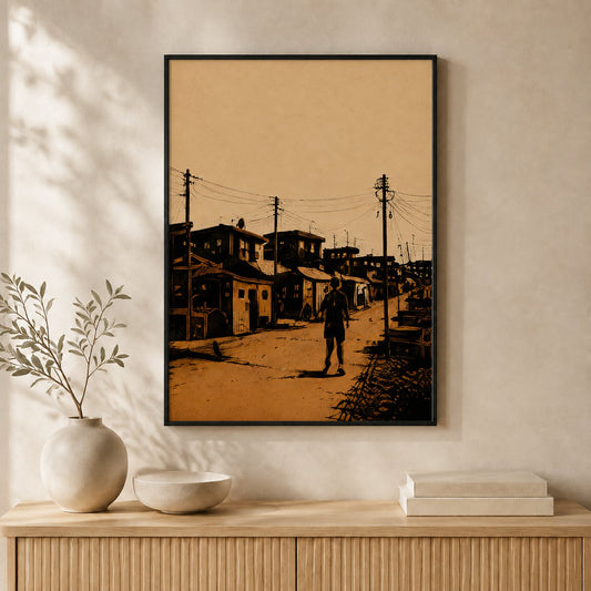 Kasi Street — Framed — Wall hung #Black