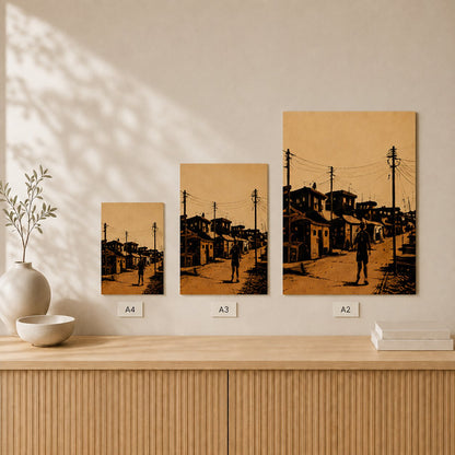 Kasi Street — Unframed — Size comparison #Unframed
