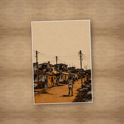 Kasi Street — Unframed — On table #Unframed