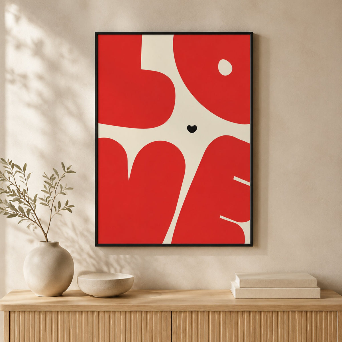 Love — Framed — Wall hung #Black