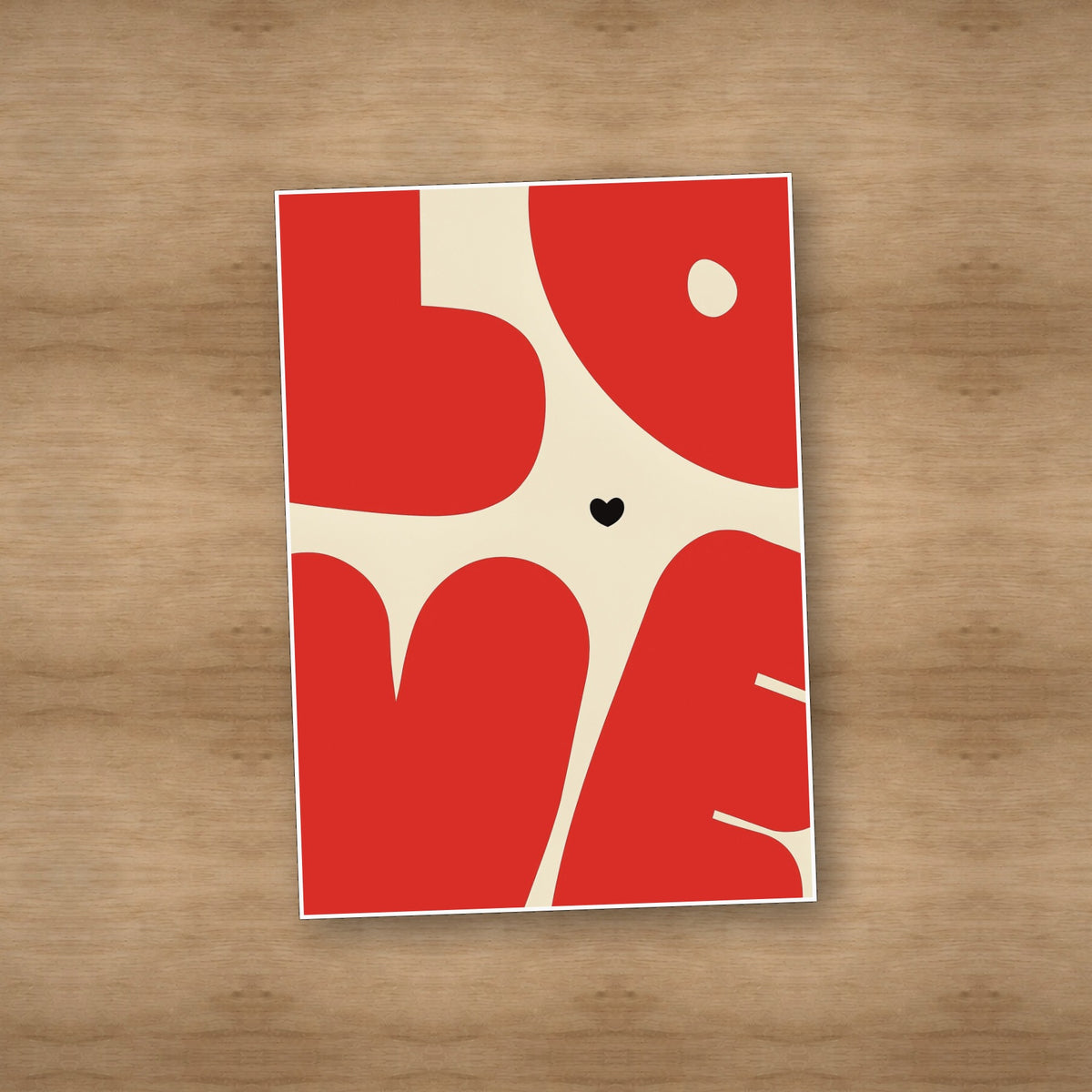 Love — Unframed — On table #Unframed