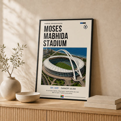 Moses Mabhida Stadium — Framed — Leaning on wall #Black