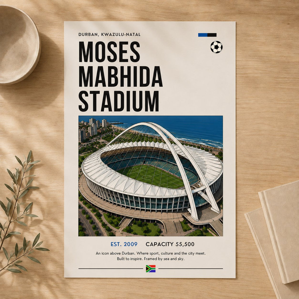 Moses Mabhida Stadium — Unframed — Leaning on wall #Unframed