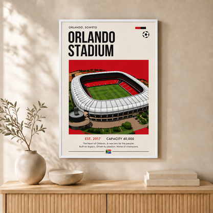 Orlando Stadium — Framed — Wall hung #White