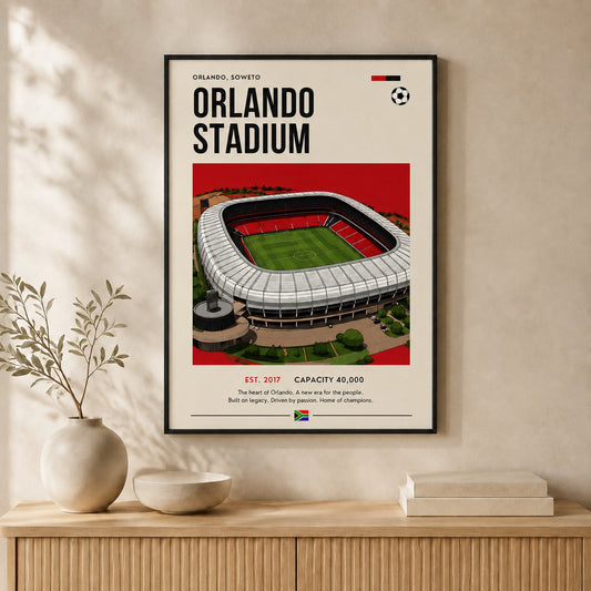 Orlando Stadium — Framed — Wall hung #Black