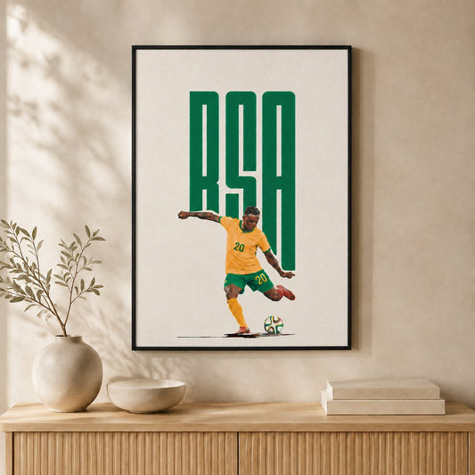 RSA Football — Framed — Wall hung #Black