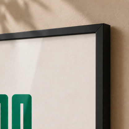 RSA Football — Framed — Close up #Black