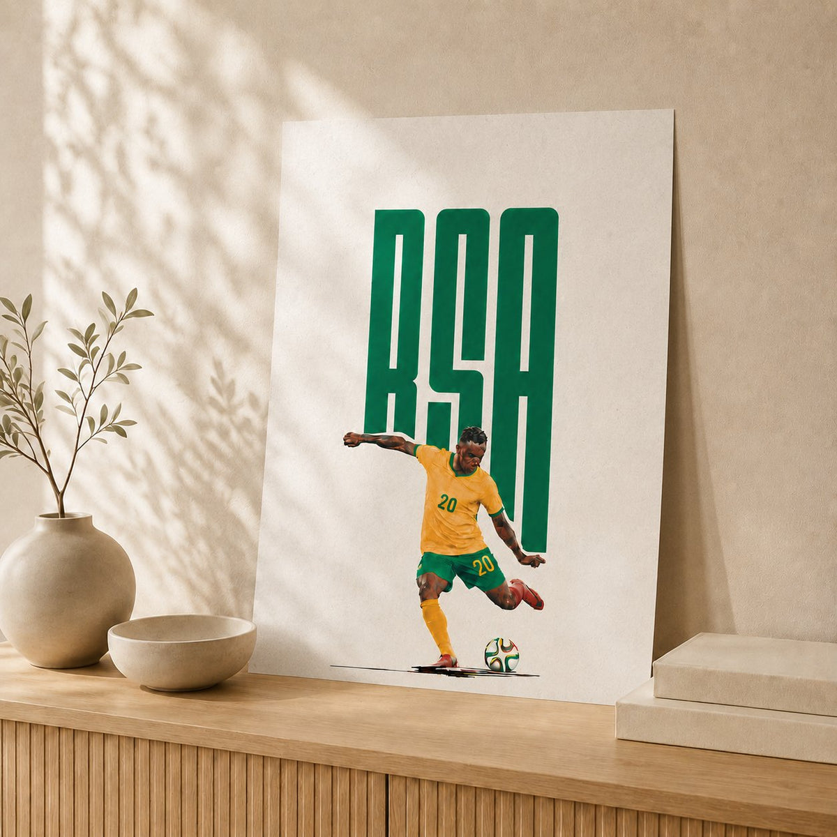 RSA Football — Unframed — On table #Unframed