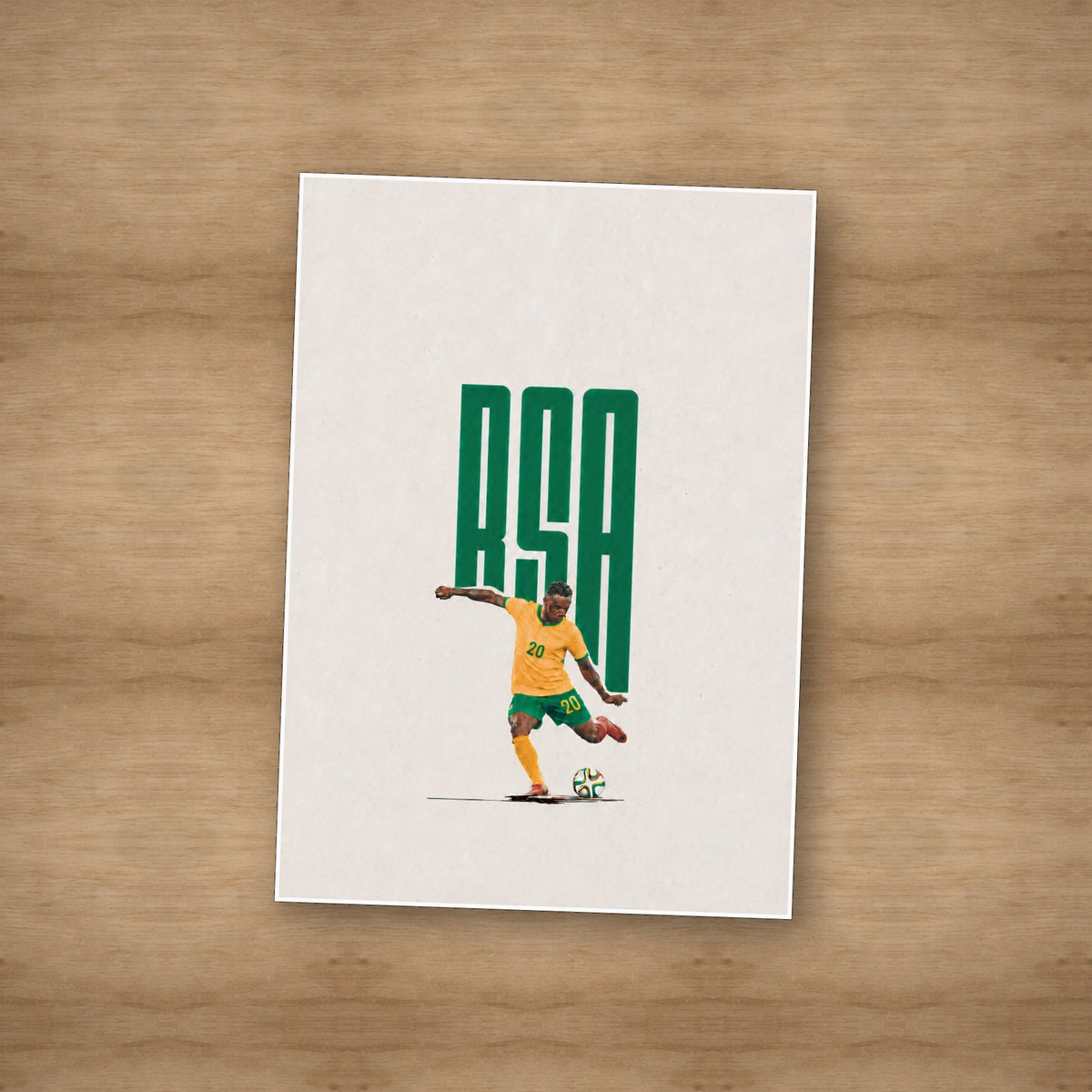 RSA Football — Unframed — On table #Unframed