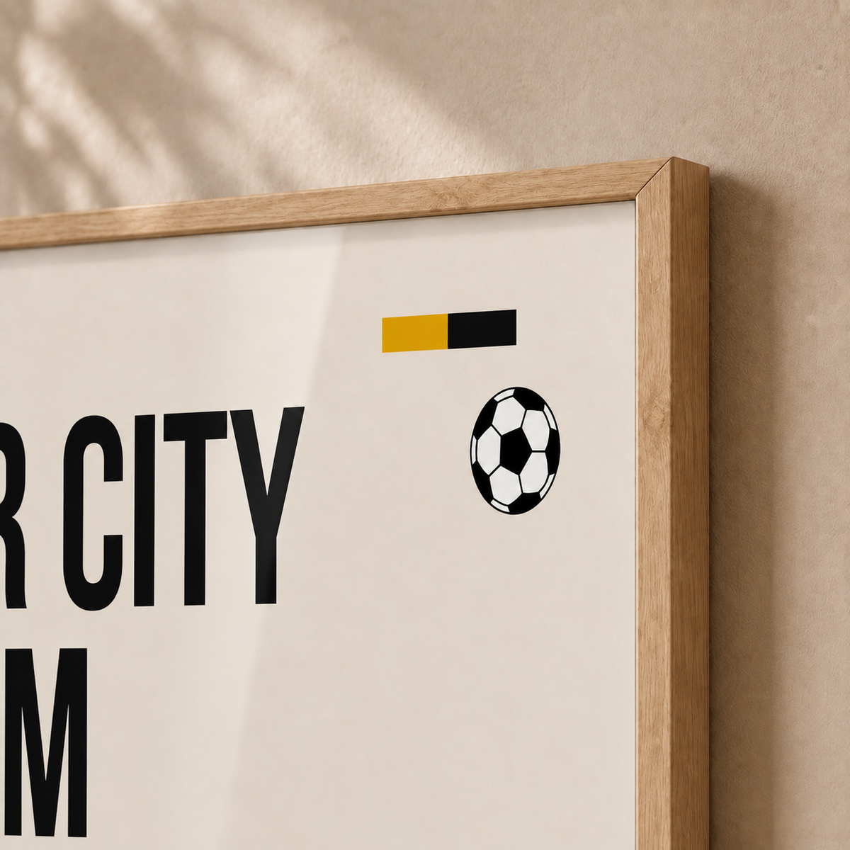 Soccer City Stadium — Framed — Close up #Oak