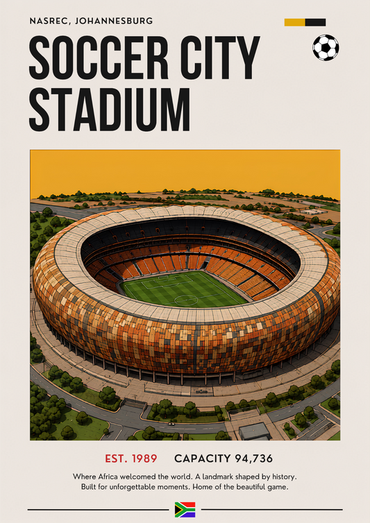 Soccer City Stadium — full poster artwork