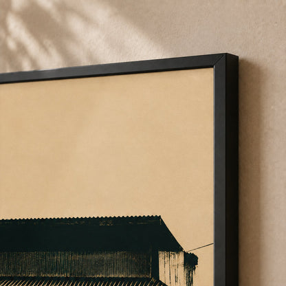Spaza Shop — Framed — Close up #Black