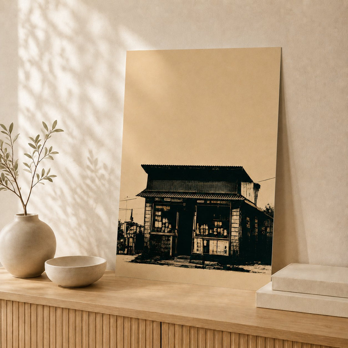 Spaza Shop — Unframed — Leaning on wall #Unframed