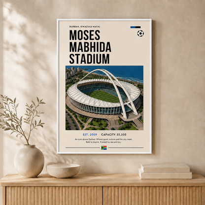 Moses Mabhida Stadium — Framed — Wall hung #White