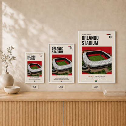 Orlando Stadium — Framed — Size comparison #White