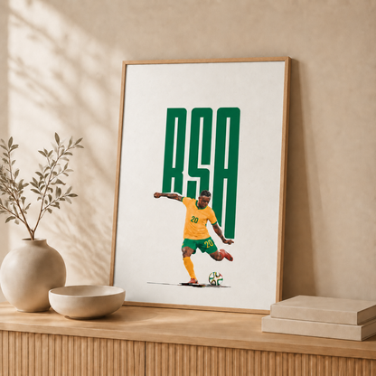 RSA Football — Framed — Leaning #Oak