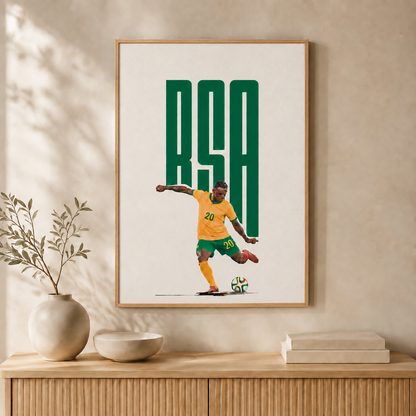 RSA Football — Framed — Wall hung #Oak