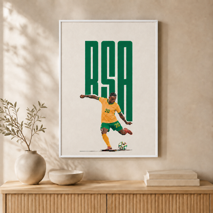 RSA Football — Framed — Wall hung #White